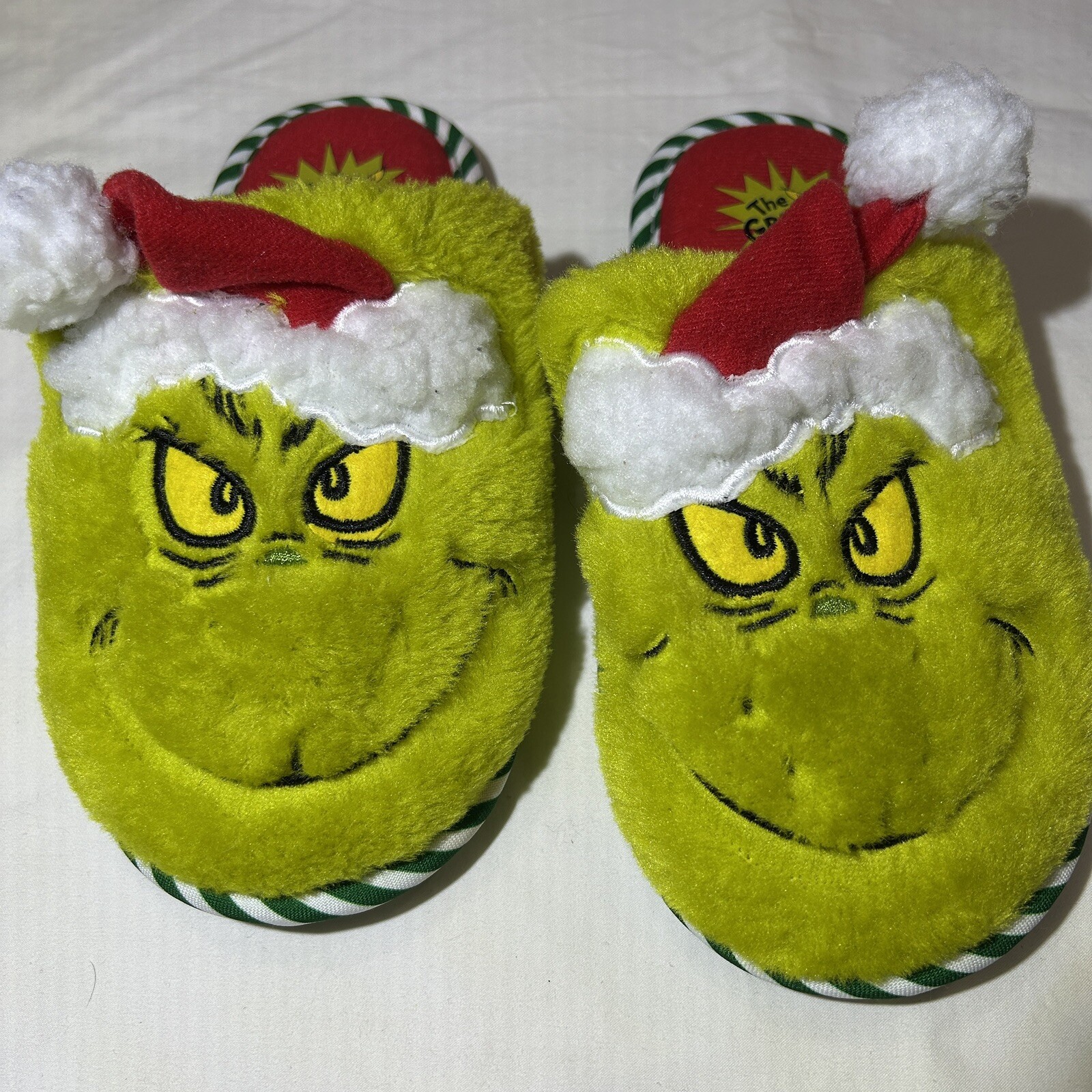 SAOLA Dr. Seuss The Grinch Stole Pantofole Natalizie Senza Suola Slip Taglia Media 13 1