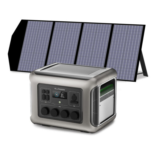 ALLPOWERS Pannello Solare Pieghevole 140W Caricabatterie Solare per Powerstation R2500W - Foto 1 di 13