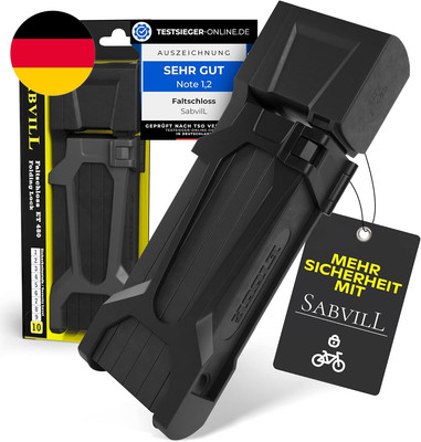 Fahrradschloss Faltschloss 75Cm | Faltschloss Fahrrad Inkl. Halterung & Zubehör 