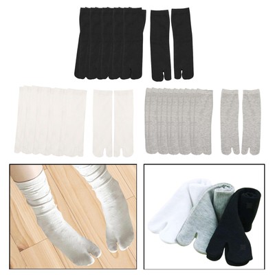 6 Paar Flip Flop Socken Kleidung Split Toe Socken für Dating Reisen drinnen