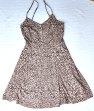 GAP Women's Heart Print Smocked Back Skater Sleeveless Summer Dress New Sz 6