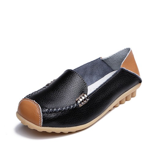 Damen Slipper Walking Driving Halbschuhe Leder Freizeit Mokassins Slipper Schuhe - Bild 1 von 28
