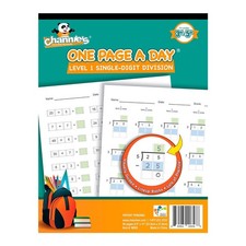 Channie  s One Page A Day Single Digit Level 1 Beginner Visual Division Wor