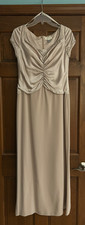 Mother of the Bride Groom dress - Cassandra Stone - size 10 - champagne color