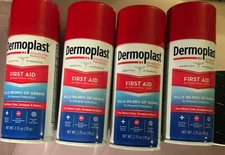 Dermoplast First Aid Spray for Minor Cuts Scrapes and Burns  2.75oz Lot Of 4