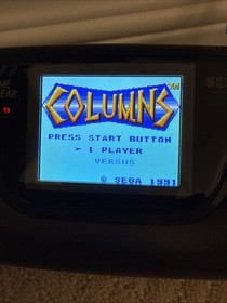 SEGA Game Gear Handheld Black Model 2210K w/ LCD Screen Upgrade with Extras READ