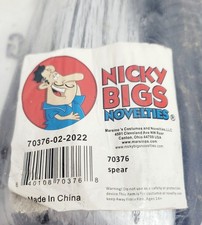 Spartan Roman Plastic Spear Warrior Weapon Armor Adult Costume Nicky Bigs