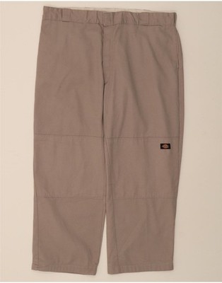 DICKIES Mens Loose Fit Chino Trousers W42 L29 Grey DG54