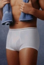 Vintage New Package of 3- Stafford Men  s Size 32 Briefs Full Cut Cotton White