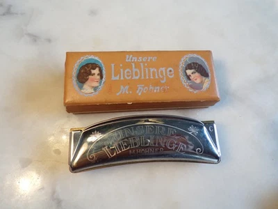 HARMONICA M. HOHNER-28 trous-Allemagne-ancien - Photo 1/2