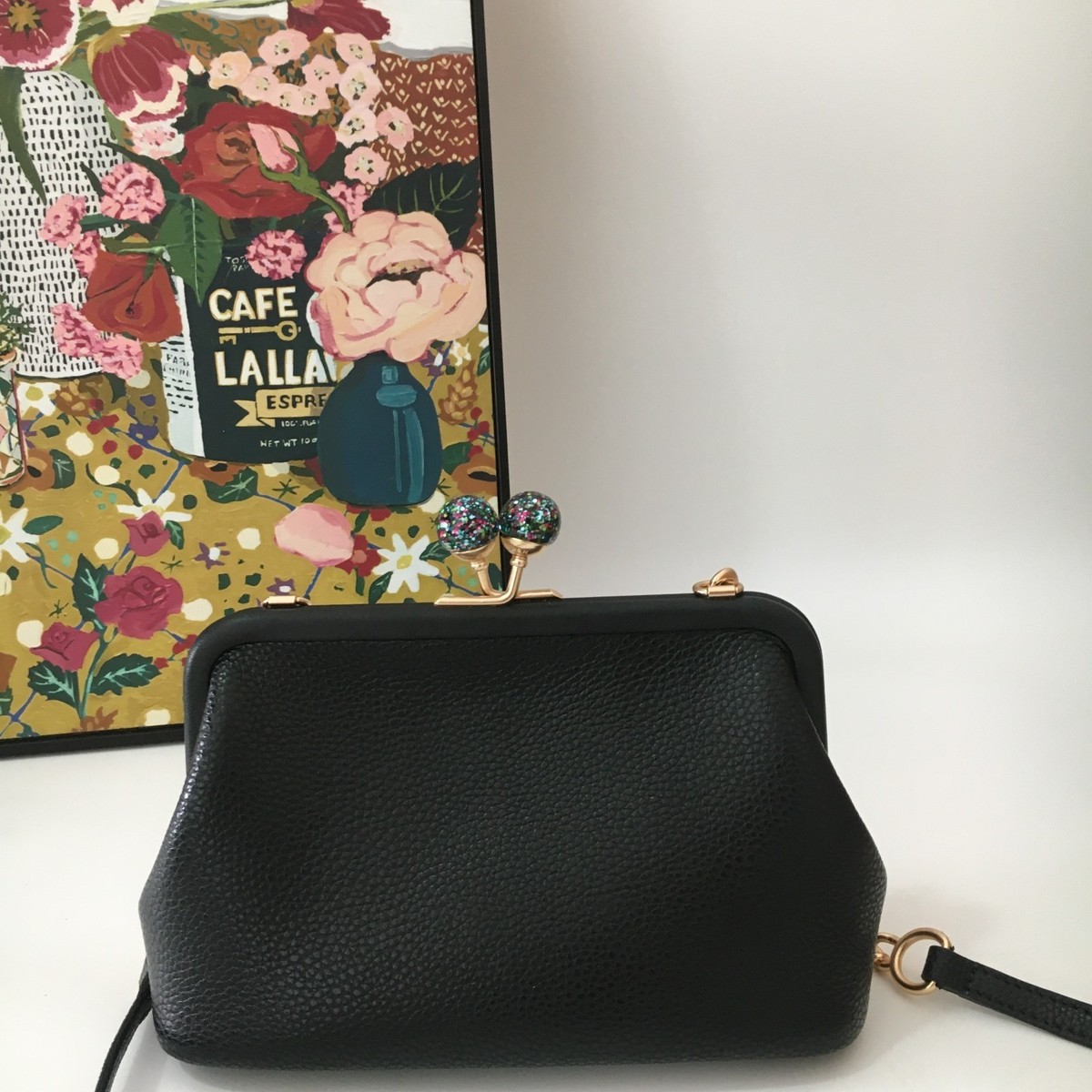 Coach Nora Kisslock Pebble Leather Shoulder Crossbody Women's Bag