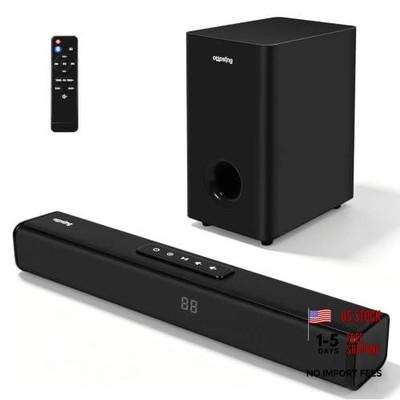CT-460 Sound Bar for Smart TV - 2.1ch Soundbar with Subwoofer, Bluetooth Sound