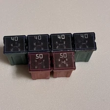 30 40 Amp J Case Plug in Blade Cartridge PAL Fuse 6 pcs