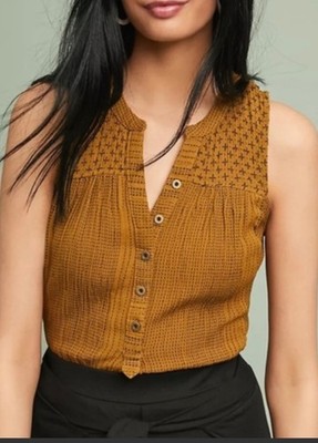 Anthropologie Akemi +Kin Marais Swing Top Size 4 Stretchy