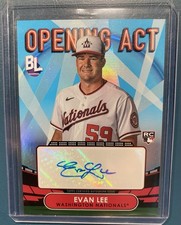 2023 Topps Big League - Opening Act Autographs Evan Lee #OAA-EL Nationals RC