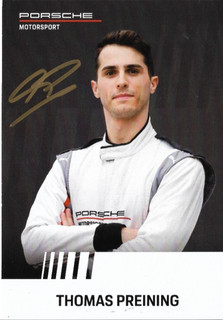 Thomas Preining Porsche tolle Ag Karte signiert