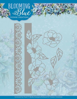 Find It Trading Yvonne Creations Die-Blooming Borders, Blooming Blue 5A0023XT-1G7