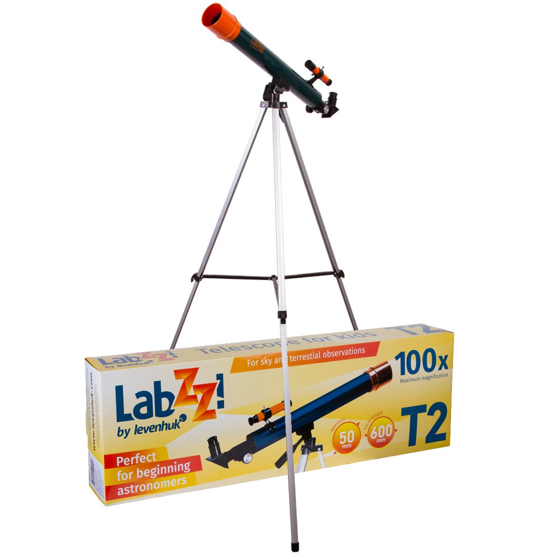 Télescope Réfracteur Levenhuk LabZZ T2 50/600 avec Monture Azimutale AZ1