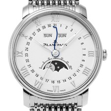 Blancpain Villeret Complete Calendar Moon Phase 6654-1127-MMB white WATCH 719878 6