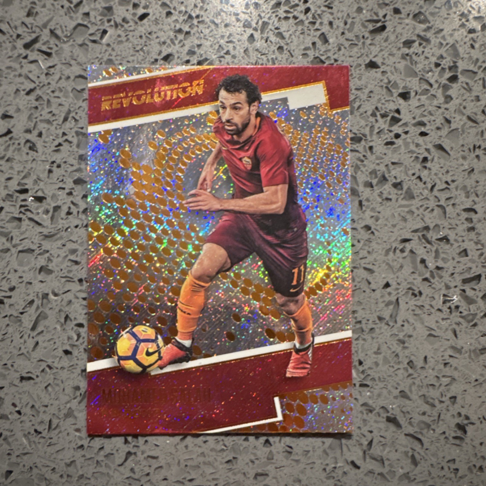 Panini 2017 Revolution Parallel Mohamed Salah Roma FIFA 365 #98