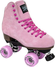 Sure-Grip Boardwalk Unisex Outdoor Roller Skates with Retro Leather Boots and 82