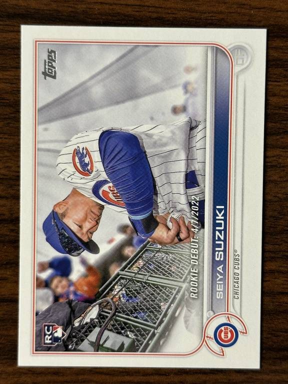 2022 Topps Update Baseball Seiya Suzuki Cubs Base RC Rookie Debut US259