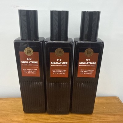 Bath & Body Works My Signature  Men's Collection Cologne Mist 8 fl oz Lot Of 3