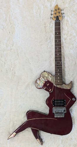 “Naked Lady” Electric Guitar Washburn Pro Neck Plate Burgundy w/ Fitted Gig