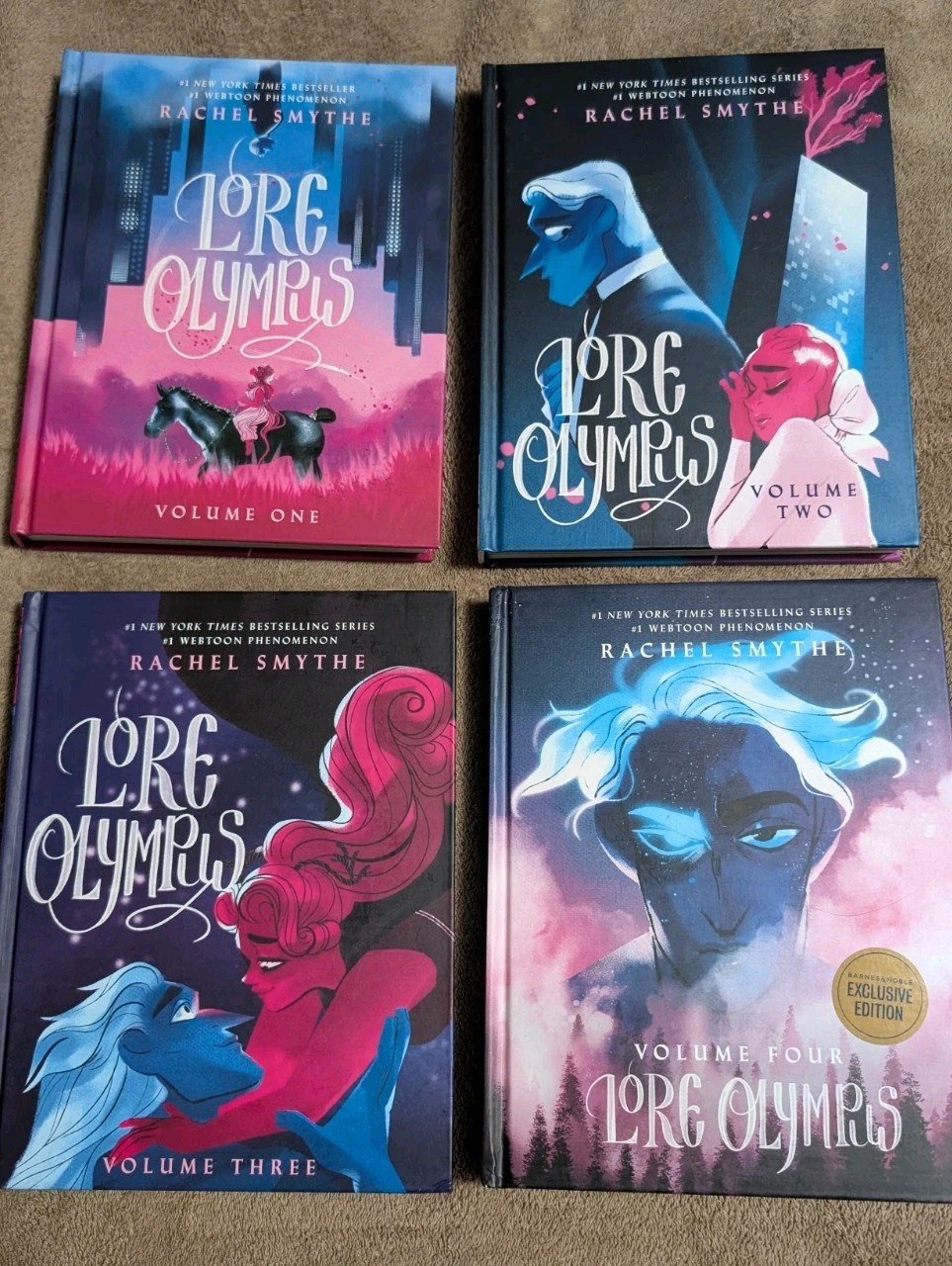 Lore Olympus By Rachel Smythe Hardcover + First Edition Vol 1-4
