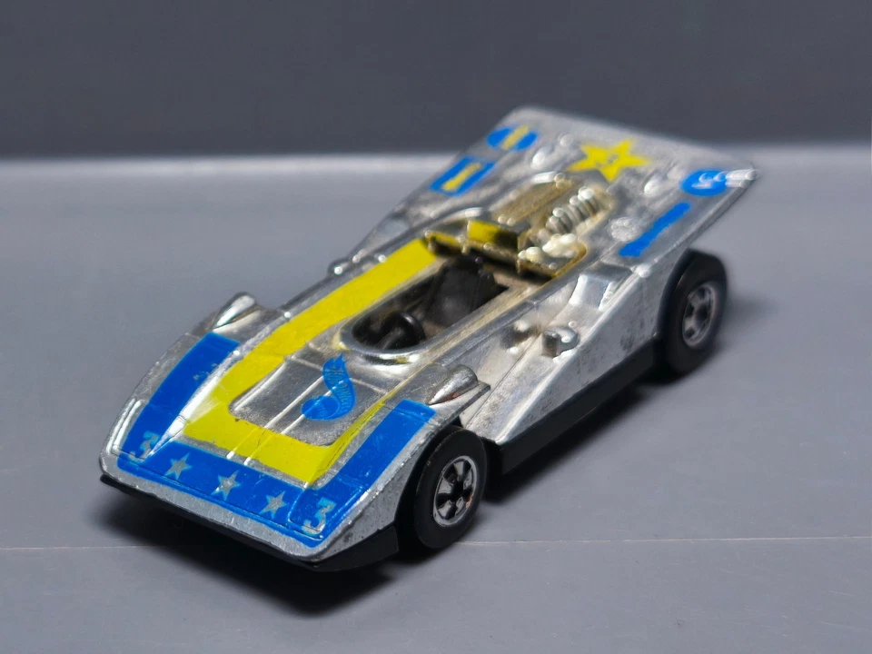 Hot Wheels 1977 super chromes Steam roller version 3 étoiles (A03) - Photo 4/4