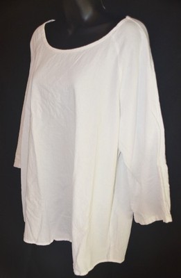 Women's XXL Cotton 3/4 Sleeve Crinkle Gauzy Top 2XL Yellow Zanzea c2527