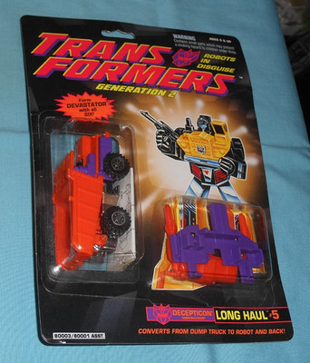 original G2 Transformers ORANGE constructicon LONG HAUL MOC Devastator