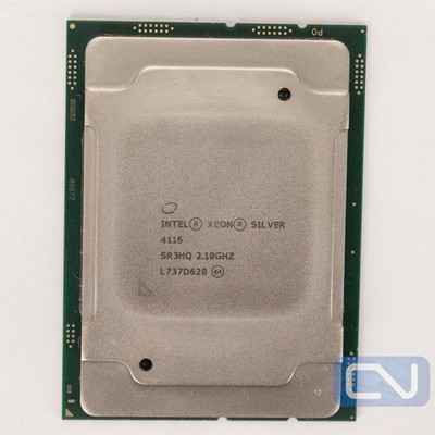 Intel Xeon Silver 4116 SR3HQ 2.1GHz 16.5MB 12-Core 85W LGA 3647 B Grade CPU