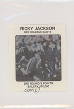 1989 NFL Franchise Game Player Cards Board Rickey Jackson Ricky HOF 0q3