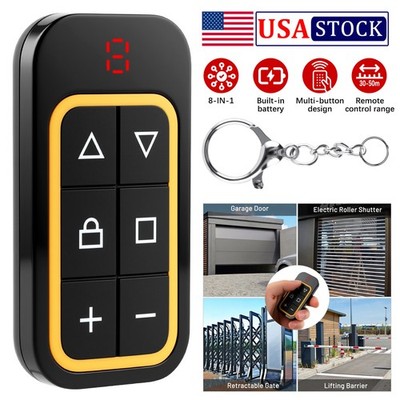 433mhz Garage Door Remote Transmitter Electric Cloning Control Key Fob Opener