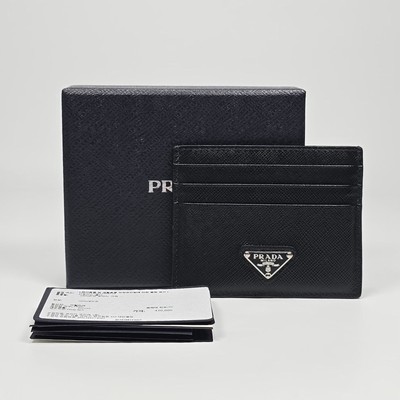 Prada Kartenetui Dreieck Saffiano Logo 148644600
