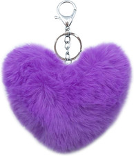 Pom Pom Keychain Artificial Fur Ball Keychains Fluffy Tote Pendant Car Bag Charm