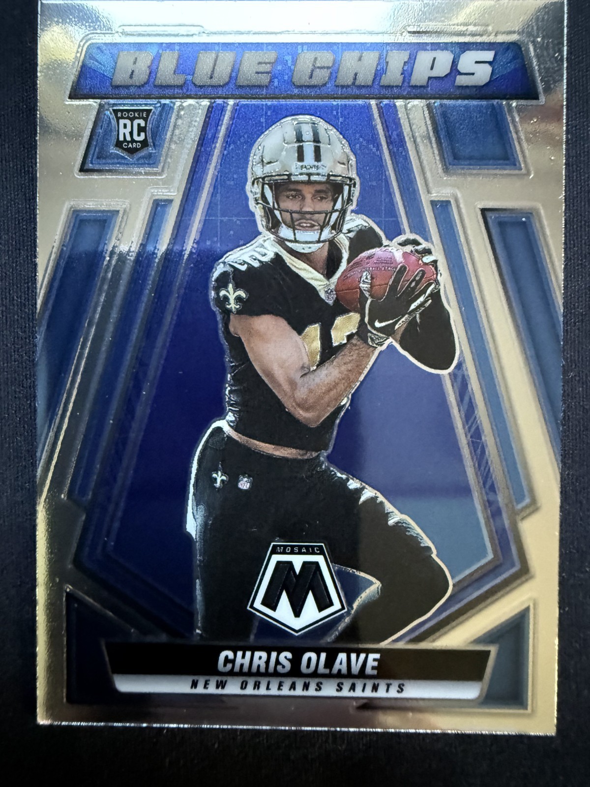 Chris Olave 2022 Panini Mosaic #BC-8 Silver Blue Chips Rookie RC