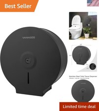Commercial Jumbo Toilet Paper Dispenser Wall Mount Stainless Steel 9 Inch Ro...