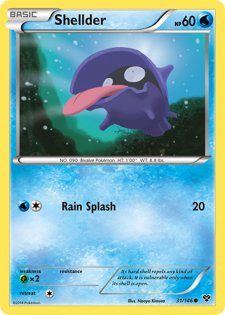 Shellder 31/146 C XY Pokemon NM/M