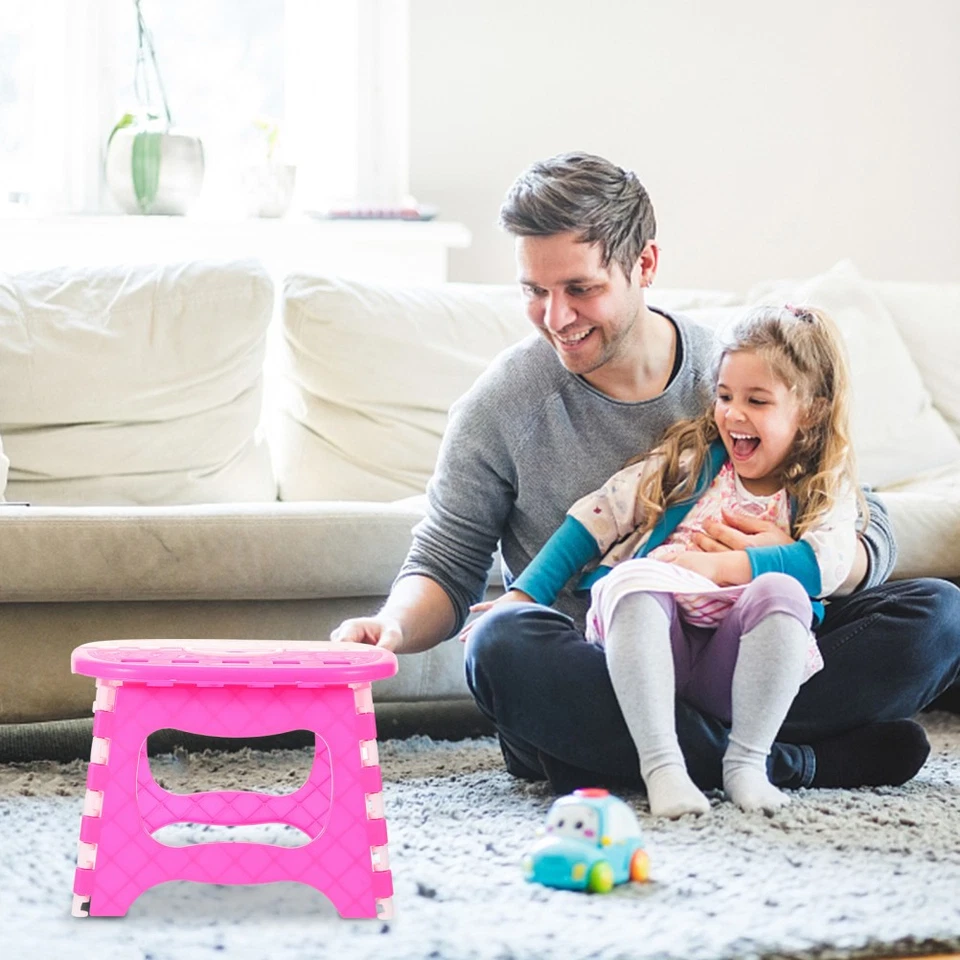 Kunststoff Hocker Tritt Tritthocker Für Kinder Tragbarer Klapphocker - Bild 3 von 4