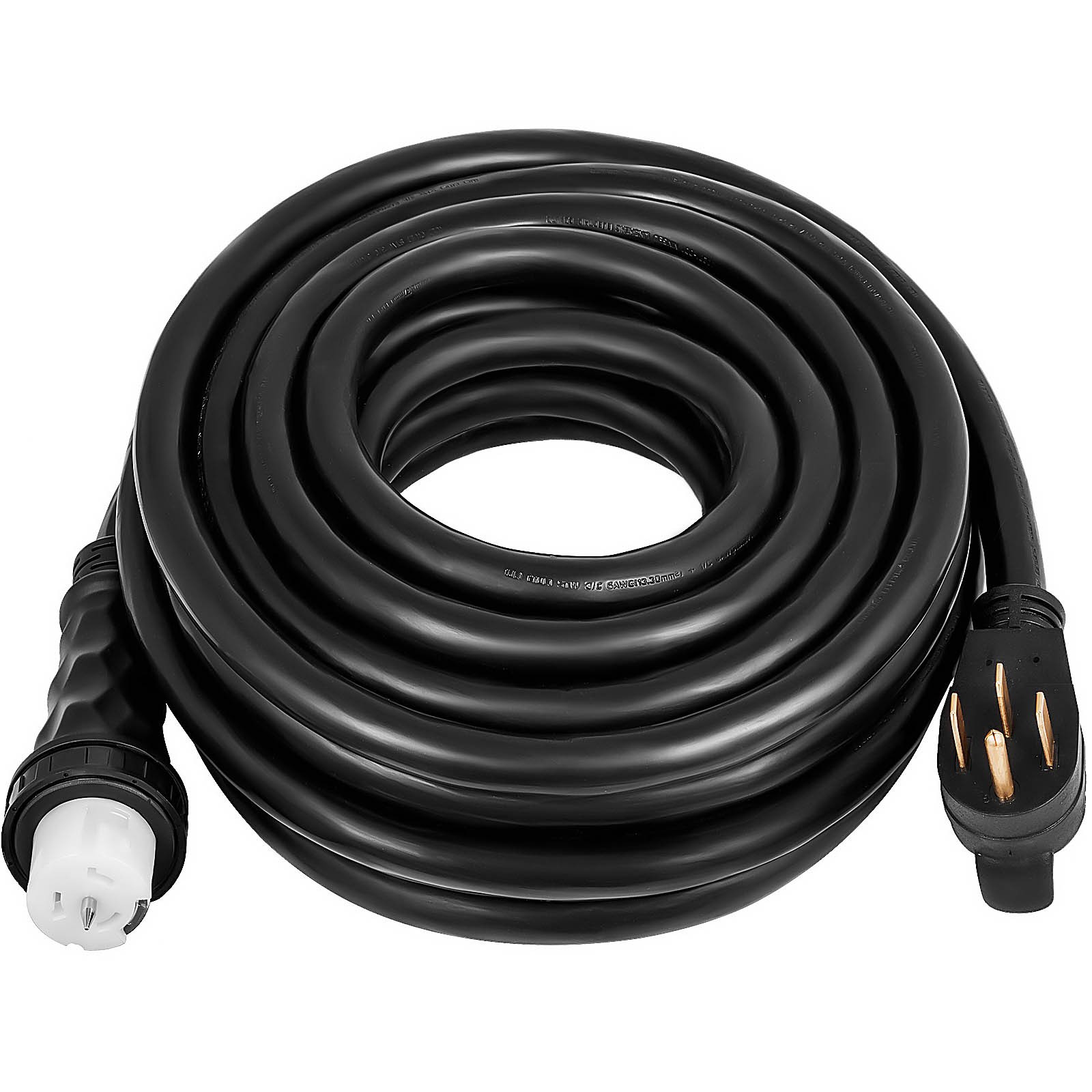 50A 75ft Generator Power Cord 14-50P to CS6364 Extension Cord Locking Ring
