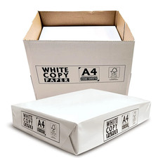 Image of WHITE PAPER A4 PRINTER COPIER PAPER BOX OF 2,500 SHEETS / 5 REAMS OF 500 SHEETS