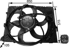 MAHLE CFF264000S Engine Cooling Fan 400W Power Fits BMW 1 Series 3 Series X1 Z4