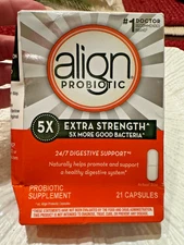 Align Probiotic 5X Extra Strength Daily Digestive Health - 02/26-OPEN-20 Caps