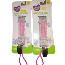 2 New Parents Choice Pacifier Lanyard Clip Rainbow Both Clips Included