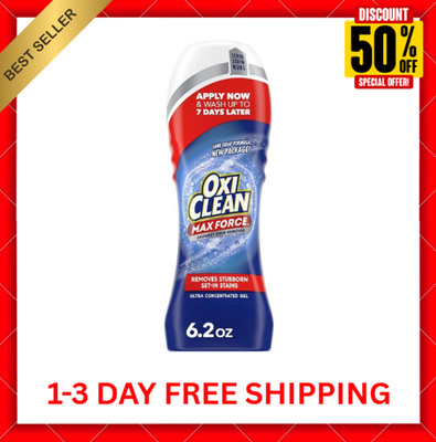 OxiClean Max Force Laundry Stain Remover Gel Stick 6.2 oz