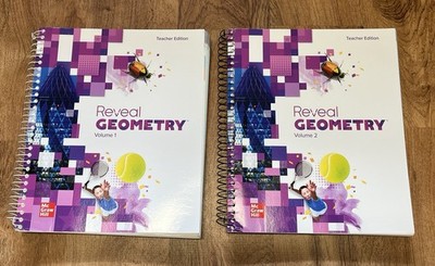 Reveal Geometry - Teacher Editions - Volumes 1 & 2 lot - McGraw Hill