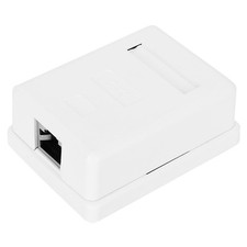 ༝2pcs Desktop Information Junction Box RJ45‑8P8C CAT6 Single Port Shielded
