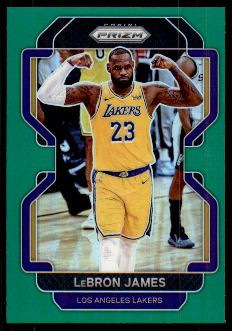 2021-22 Panini Prizm #91 LeBron James Green